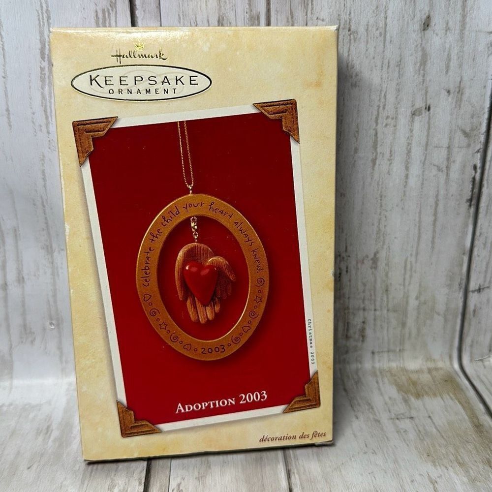 Hallmark Ornament 2003 Adoption Celebrate the Child your Heart always knew